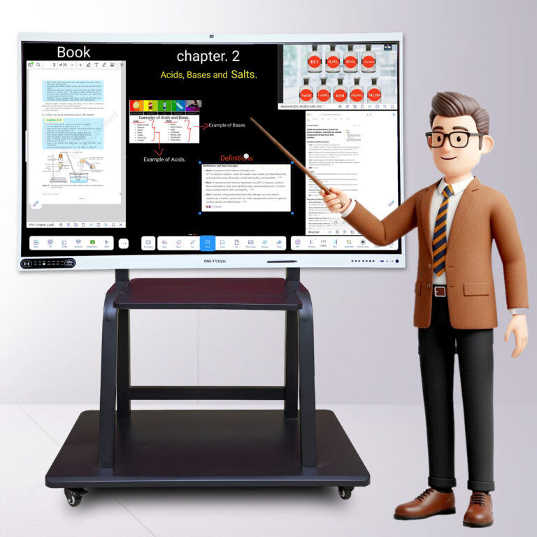 75-inch Interactive Flat Panel Display – Supreme (Dual Processor A76+A55, 16GB RAM / 256GB, Android 13, AI Camera)