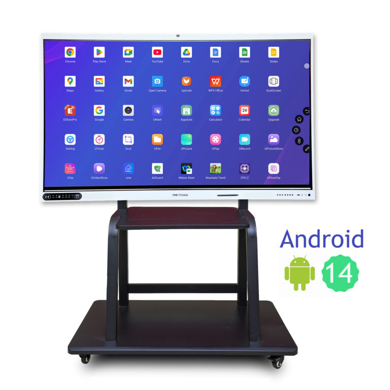 86-inch Interactive Flat Panel Display – Supreme (Dual Processor A76+A55, 16GB RAM / 256GB, Android 13, AI Camera)